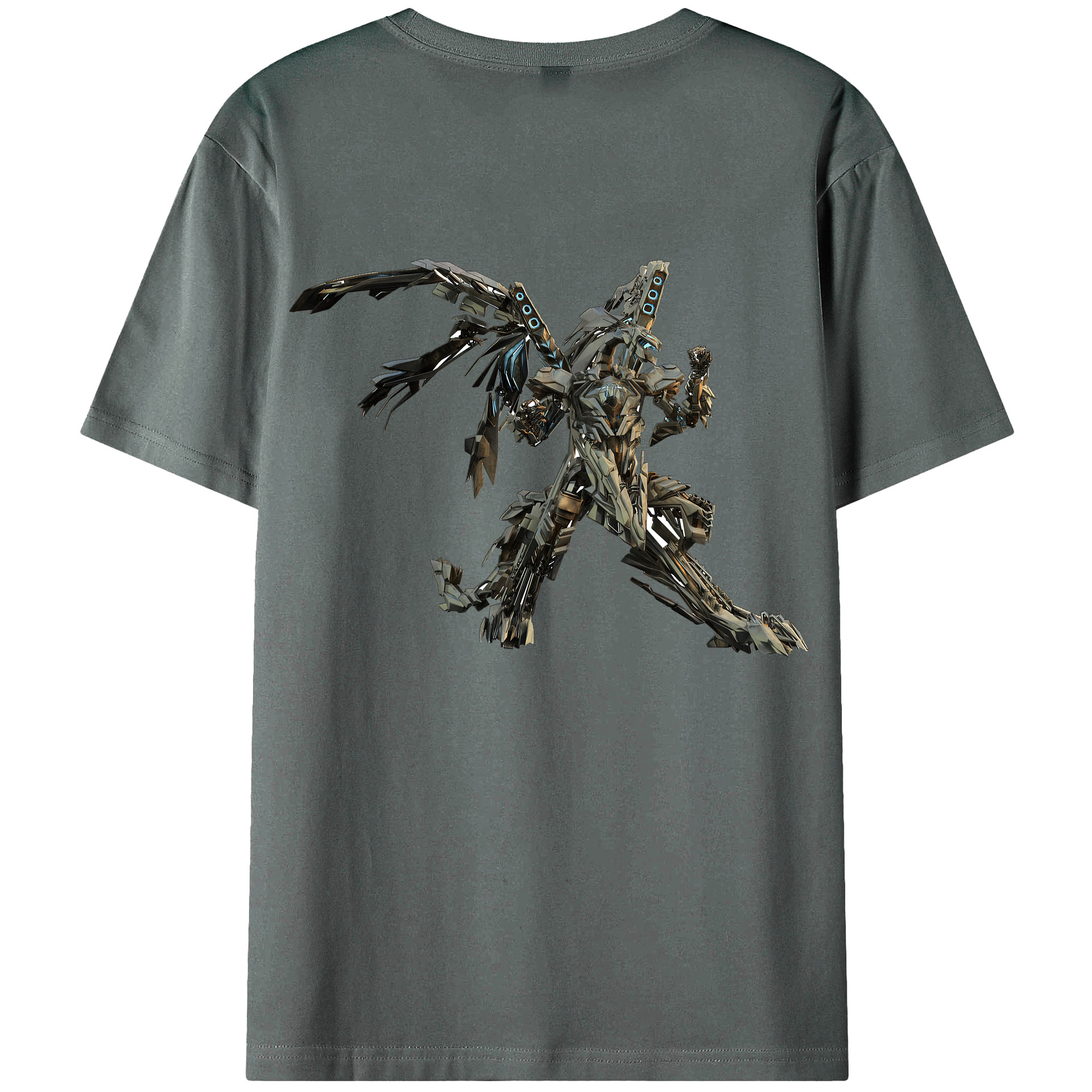 （画像用）  綿100％ メンズ半袖Tシャツ（バックプリント） 通気性
